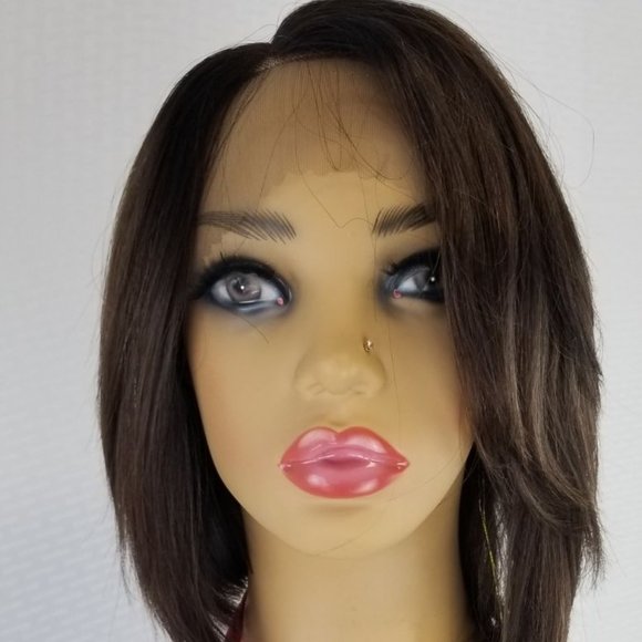 Wowfactor 100% human hair lace front bob wig main image 4